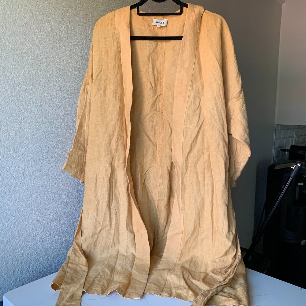 Mate Women's Mustard Kimono Robe Size S